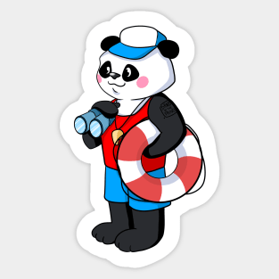 Lifeguard Bodysaver Pool Guard Panda Sticker